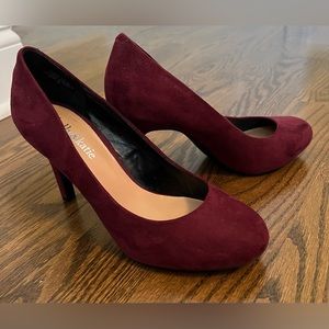 Kelly & Katie Maroon Suede Heel